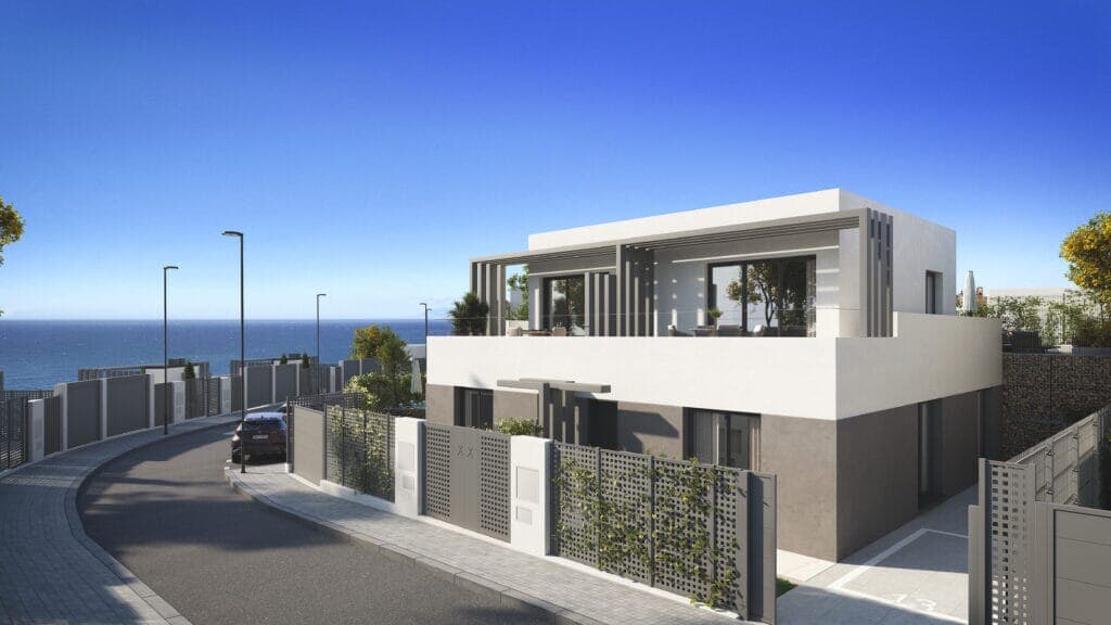 Kortárs házak tengerre néző kilátással Málaga keleti részén - Costa del Sol living
