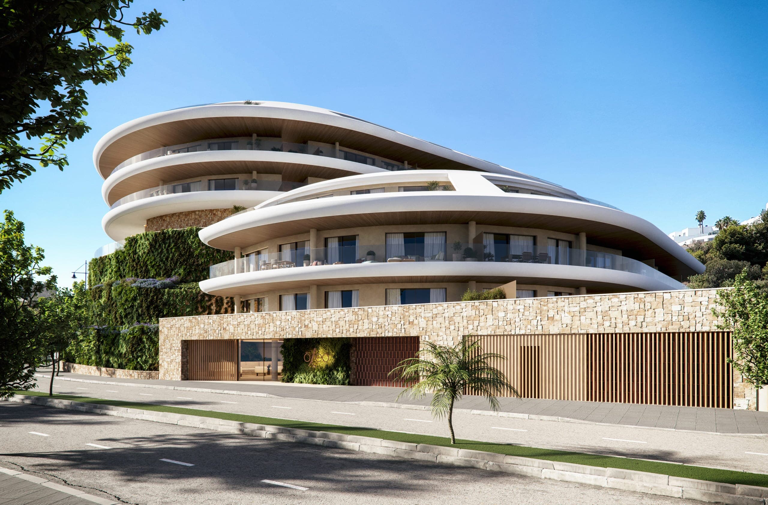 Exkluzív, tengerre néző rezidenciák teraszokkal, spa-val és kiváló tengerparti elhelyezkedéssel.