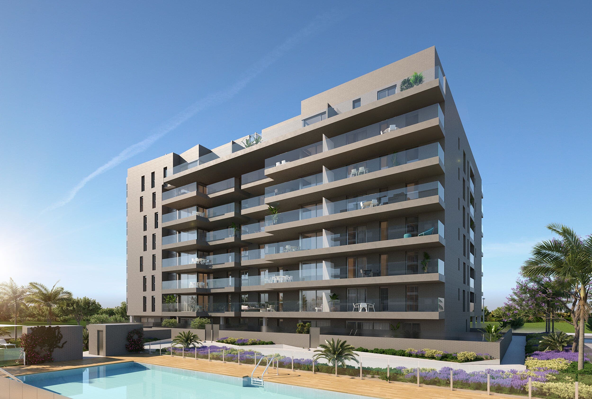 Modern teraszos apartmanok a tengerpart közelében Vega de Acá-ban, Almeríában